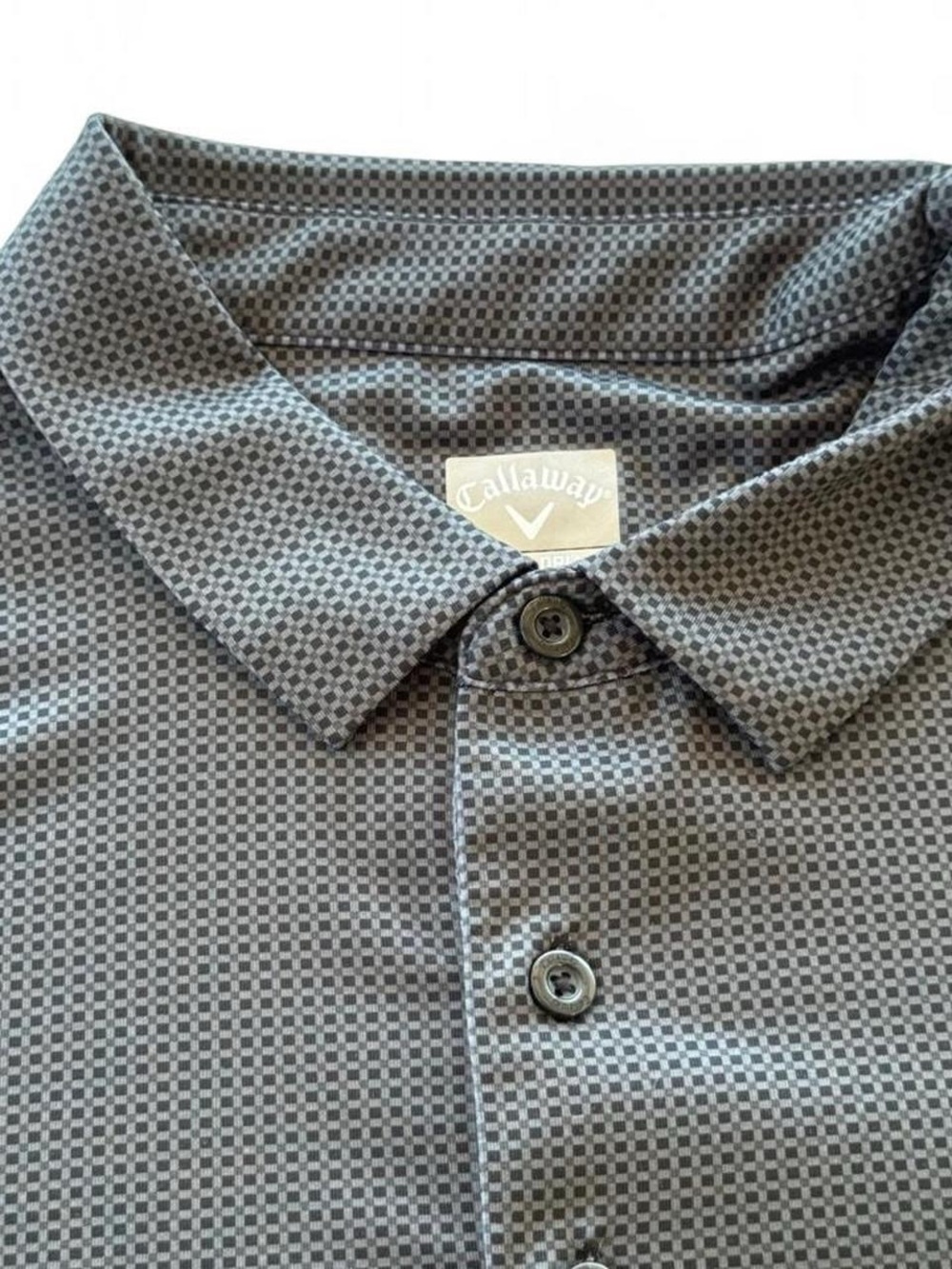 Callaway Opti Dri Swing Tech Mens Size 2XL XXL Gray Short Sleeve Golf Shirt - Picture 3 of 7